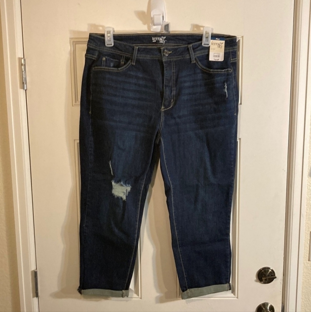 Terra & Sky Boyfriend Capris